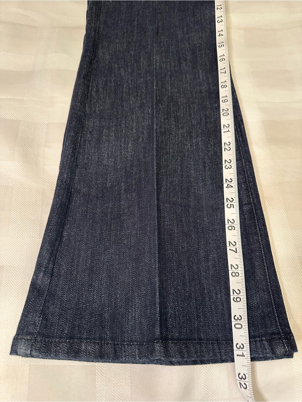 🔥💙🔥 Pristine Condition, Dear John Dark Blue Bootcut Jeans, Size 30/10 - Picture 10 of 13